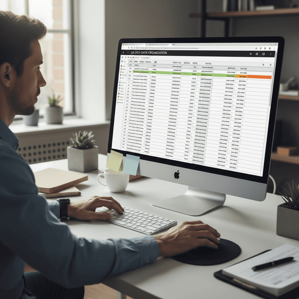 Data entry and organization work